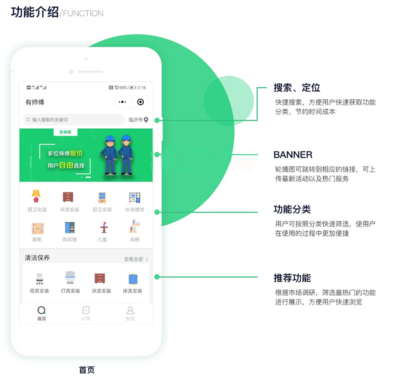 產(chǎn)品研發(fā)部:有師傅小程序